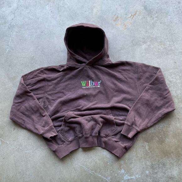 Wilbur Soot 96' Version 1.2 Embroidered Hoodie L Brown - Picture 2 of 6